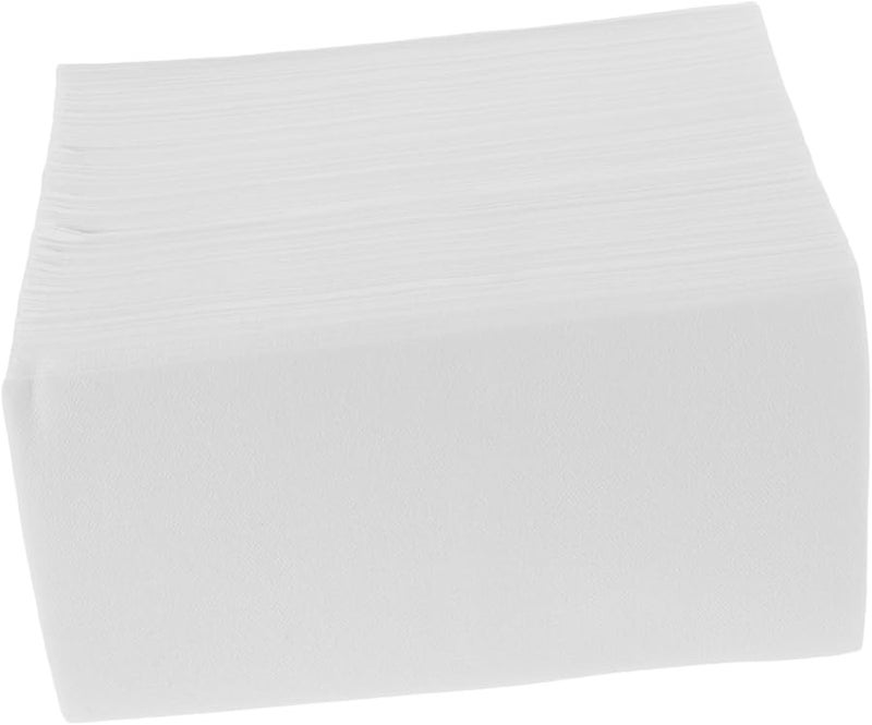 100 قطعة من المناشف الناعمة البيضاء للاستخدام لمرة واحدة للمطبخ والحمام وحفلات الزفاف والحفلات - Image 1